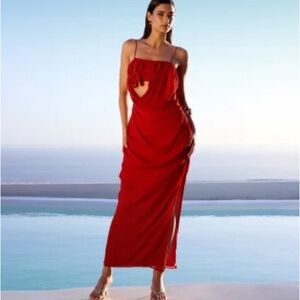 ASOS Striking Red Maxi Dress